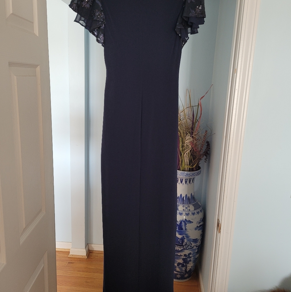 Beautiful navy full length dress